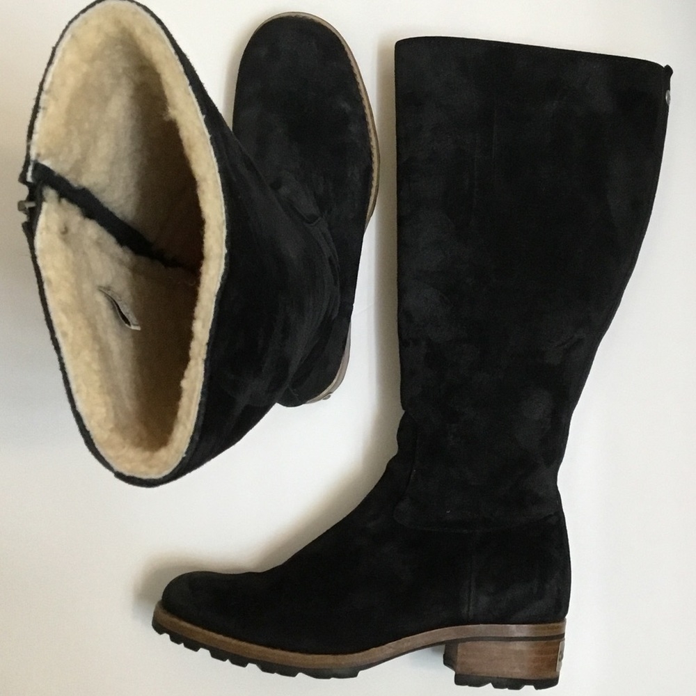 Knee High Suede and Shearling UGG Winter Boots 7
